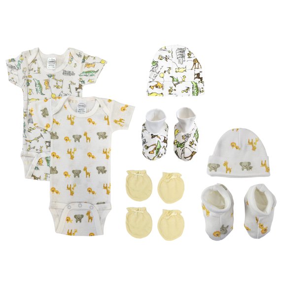 Unisex Newborn Baby 8 Pc Layette Sets