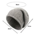 thumbnail image 6 of Eoperou Women Winter Hat Knitted Elastic Thick Warm Soft Cold Resistant No Brim Beanie Baggy Solid Color Lady Cap, 6 of 8