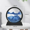 thumbnail image 2 of shiyou-Moving Sand Art Picture - 3D Hourglass Deep Sea Sandscape Liquid Motion Display Frame for Relaxing Desktop Home Office Decor Table Decor Desk Decor Art Desk Blue 10 Inch, 2 of 4