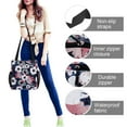 thumbnail image 3 of Phenas Women Floral Tote Bags Large Shoulder Bag Fashion Handbag with Zipper Closure for Gym Hiking Picnic Travel Beach, 3 of 7