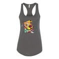 thumbnail image 3 of Colorful Pitbul | People Will Know How Large Your Soul | Dean Russo Art Animal Lover Ladies Racerback Tank Top, Dark Grey, X-Large, 3 of 6