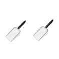 thumbnail image 4 of 2pcs cat litter scoop stainless steel cat metal scooper deep shovel beach mesh shovel long handle poop sifting kitten pooper lifter pet litter silver, 4 of 6