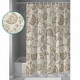 thumbnail image 3 of Extra Long Shower Curtain 72x96 Inch, Vintage Spring Floral Shower Curtain Waterproof Bathroom Decor Summer Farmhouse Botanical Fabric Bath Curtain Set Accessories with Hooks, 3 of 6