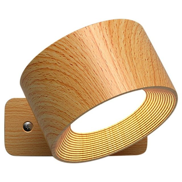 Aplique de Pared LED, Giratorio 360°, Regulable, Control Táctil Magnético, Luz Magnética con Batería Recargable.