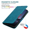 thumbnail image 2 of for Samsung Galaxy S23 Ultra Wallet Case with RFID Blocking Credit Card Holder, Magnetic Closure PU Leather Folio Flip Kickstand Shockproof Cover Women Men for Samsung Galaxy S23 Ultra,Bluegreen, 2 of 8
