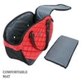 thumbnail image 4 of Small Pet Carrier for Small Dogs and Cats - Waterproof Faux Leather Pet Travel Tote Bag - Double Strap Travel Pet Carrier for Cat Travel Bag - 19.7 x 8.7 x 13.4 Inch - Red, 4 of 9