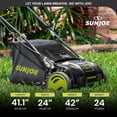 thumbnail image 6 of Sun Joe, AJ801E-RM, Walk-Behind Mowers, Electric Lawn Dethatcher Scarifier, 12 Amp, Green/ 13 Inch, 1, 1, 6 of 14