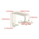 thumbnail image 3 of Colgaobjetos | Organizador de cocina giratorio de 360° | Garchos de acero inoxidable montados en la pared para cucharas, ollas, guantes | Ahorro de espacio sin instalación de taladros | Blanco o, 3 of 6