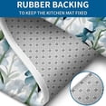 thumbnail image 4 of Pioneer Flower Floral Print Pattern Bathroom Rugs Sets 3 Piece,Toilet Cover Set,Absorbent Non Slip Bathroom Mats Sets with U-Shaped Contour Rug Toilet Rug Set, 4 of 5