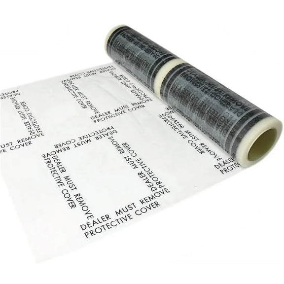 Automotive Carpet Protection Film 24 in x 200ft, 4 mil perforated every 21” - 100 mats per roll.