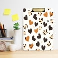 thumbnail image 6 of 12.5x9 Inch Acrylic Clipboard with Metal Clip – Single-Sided Print & Retractable Hook，Cute Leopard Print, 6 of 8