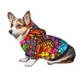 thumbnail image 6 of Uemuo Butterfly Garden for Winter Dog Hoodie Sweatshirts with Pockets Warm Dog Clothes for Small Dogs Chihuahua-Large, 6 of 8