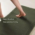thumbnail image 3 of Alfombra de baño RESARE Waffle superabsorbente, verde, 60 x 180 cm, 3 of 6