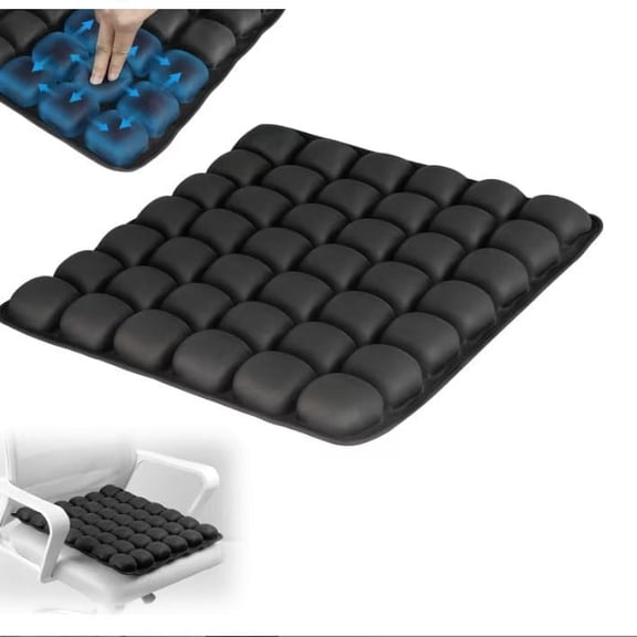 Inflatable 3D Air Wheelchair Cushion, Lycra TPU Adjustable Portable Pressure Relief Seat Pad for Car, Office & Travel
