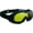 Yellow, variant on Motorcycle Goggles Over Glasses with Safety Polycarbonate Lenses. Free Extra Large Microfiber Cleaning Case Included