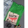 thumbnail image 3 of I Hate Burpees Women Kelly Green T-Shirt, Female Small, 3 of 4