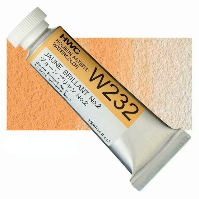 Holbein Acuarelas Profesionales para Artistas, Tubo de 15ml, Ideal para Pintores, Aficionados, Principiantes y Estudiantes, A-W232