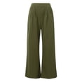thumbnail image 5 of Women Summer V Neck Loose Short Sleeve Top Shirt With Pants Casual Large Size 2 Piece Set With Pockets Interview Pants Suits for Women Suits for Wedding Womens Suite Dress Pant Suits for Women for, 5 of 8