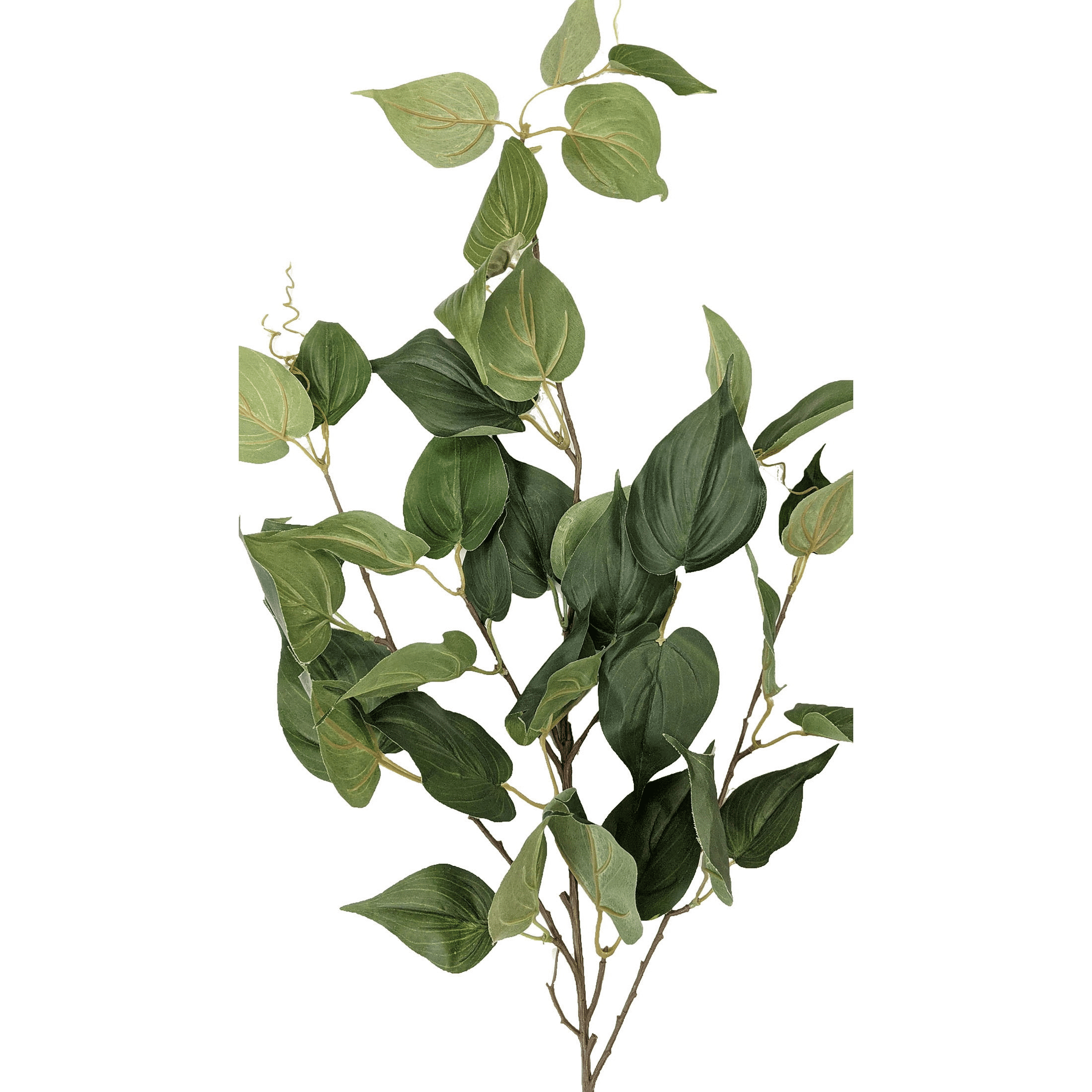(2 pack) Mainstays 39" Tall Artificial Evergreen Pothos Stem, Indoor Floral Decoration