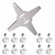 thumbnail image 1 of Metal Grass String Trimmer Head Replacement Saw Blades Lawn Mower Fittings, 1 of 9