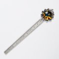 thumbnail image 5 of Sunflower butterfly Vintage Silver Lace-Edged Bookmark: a Gift for Readers and Book Lovers - Book Marks and Accessories, 5 of 5