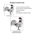 thumbnail image 4 of Adhesivos de pared Creative Rooster, PVC blanco y negro, 25 x 29 cm, 4 of 4
