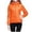 Orange, variant on ibiyuan Women's Lightweight Down Jacket Hooded Windproof Coat Slim Short Puffer Outerwear Recycled Insulation