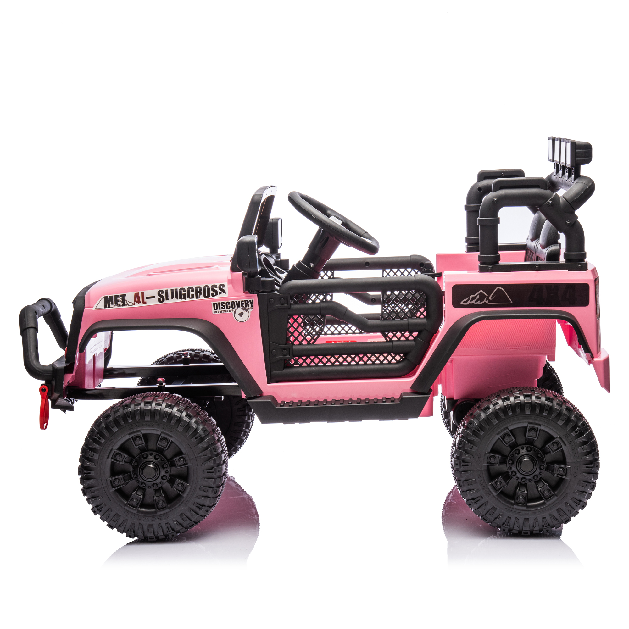 DYNALUNE  24V Kids Ride on Jeep, 400W Battery Powered Car with 4-Wheel Suspension & Music