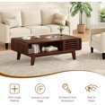 thumbnail image 6 of STARY Coffee Table, Living Room Tables, Modern Table with Storage, Mid Century Farmhouse Wood Coffee Table for Living Room, 6 of 7