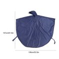 thumbnail image 3 of Cubcelta reflectante impermeable para silla de ruedas, impermeable de pvc azul marino, seguro en dias lluviosos, conveniente para personas mayores con discopacidad, 3 of 7