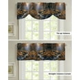 thumbnail image 2 of Forest Deer Creek Window Curtain Living Room Kitchen Cabinet Tie-up Valance Curtain Rod Pocket Valance, 2 of 6