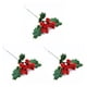 thumbnail image 1 of Rama de bayas navideñas Inteprter decoración de fotografía de árbol de Navidad 1 rama 3 Ramas 5 Ramas, 1 of 6