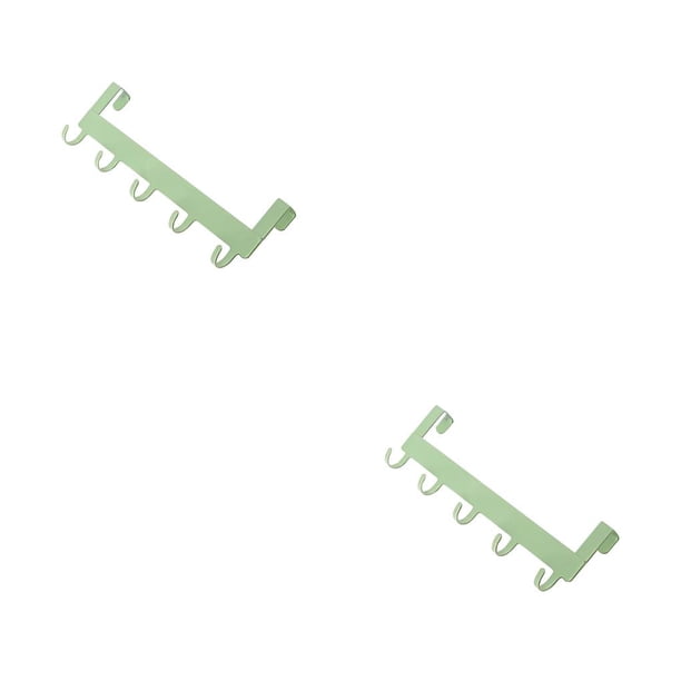 Gancho para colgar en la pared Cateissary sin perforaciones Verde 2Conjunto