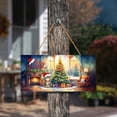 thumbnail image 3 of Merry Christmas Exotic Shorthair Santa Hat Xmas Tree Winter Holiday Landscape Wood Sign Cat Lover Kitten Owner Gifts Hanging Wall Home Decor - 01013, 3 of 5
