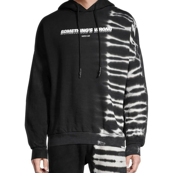 Elevenparis Mens Something's Wrong With Us Hoodie Sweatshirt, Black, Medium