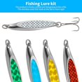 thumbnail image 4 of 5 piezas de señuelos de pesca de metal, cucharas giratorias, cebos, aparejos, señuelos a medida, kits de cuillere peche, leurres, 4 of 4