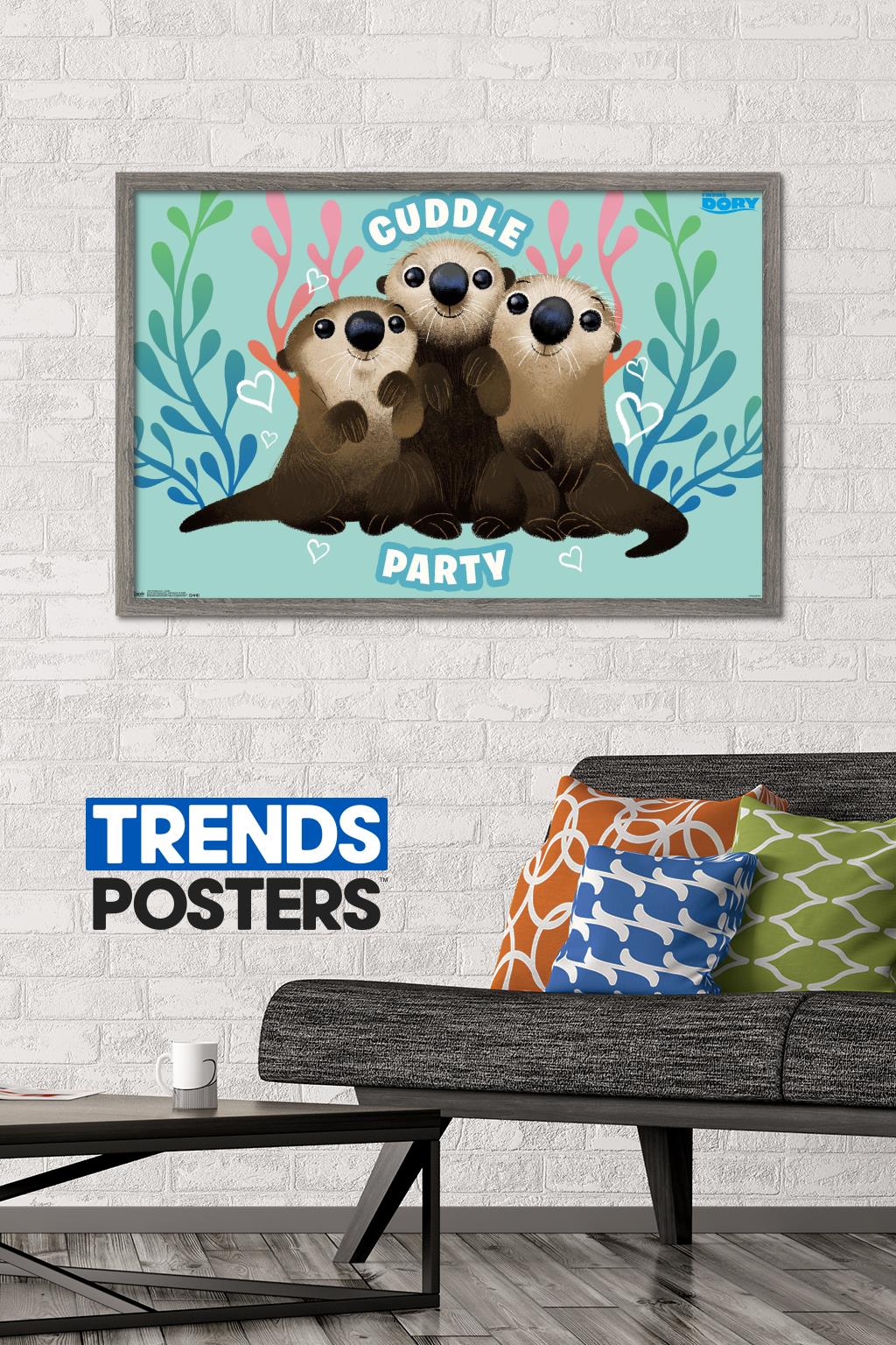 Disney Pixar Finding Dory - Cuddle Wall Poster, 22.375" x 34", Framed