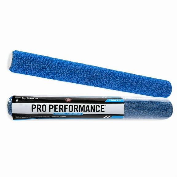 18" Blue Looped Roller with End Caps – Ideal for Epoxy, Resin, Sealers & Industrial Floor Coatings Pack of 12