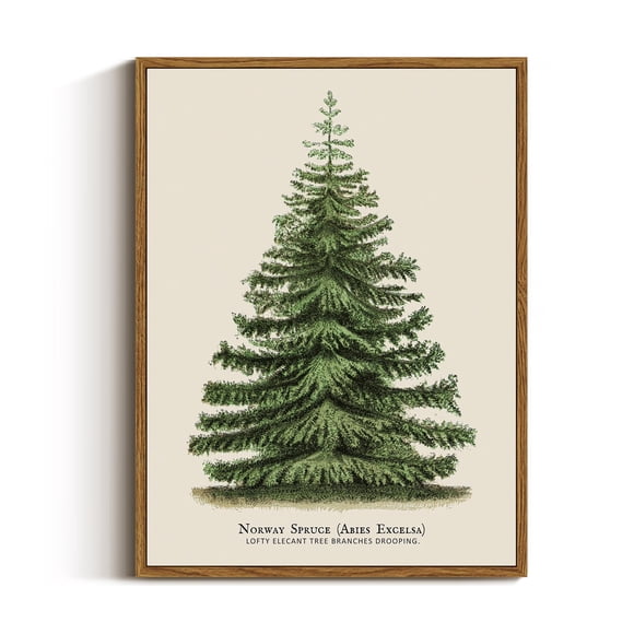 Decoración mural VIYYIEA Vintage Christmas Botánico 30x41 cm