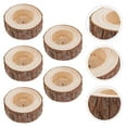 thumbnail image 3 of 5Pcs Stump Candle Holders Wooden Candlesticks Candle Stand Photography Props, 3 of 7