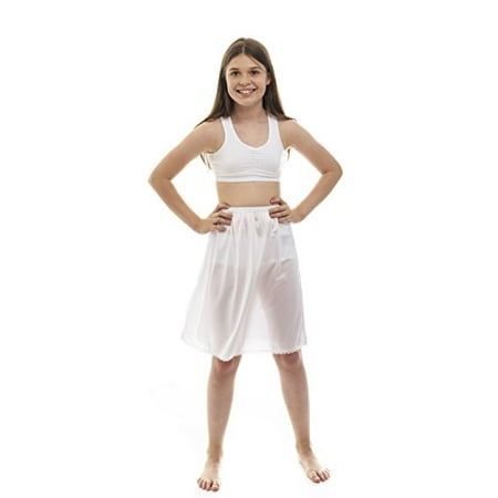 

Rosette Girls Half Slip - Cling Free - Nylon Material