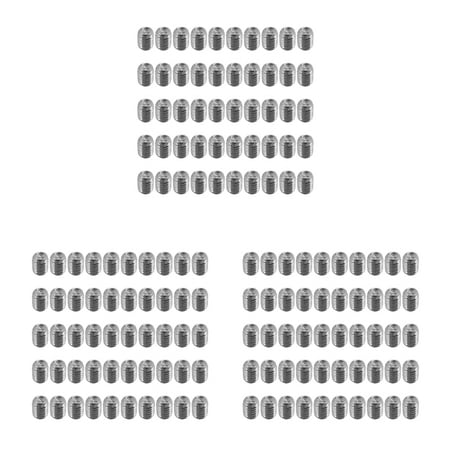 

150Pcs M2.5 x 3mm Stainless Steel Hex Socket Set Grub Screws Headless Cup Point