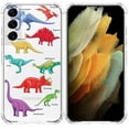 thumbnail image 1 of Dinosaur Collage Clear Case for Samsung Galaxy S22,Aesthetic Art Design Case for Men Women,Unique Trendy Transparent TPU Bumper Case Cover, 1 of 5