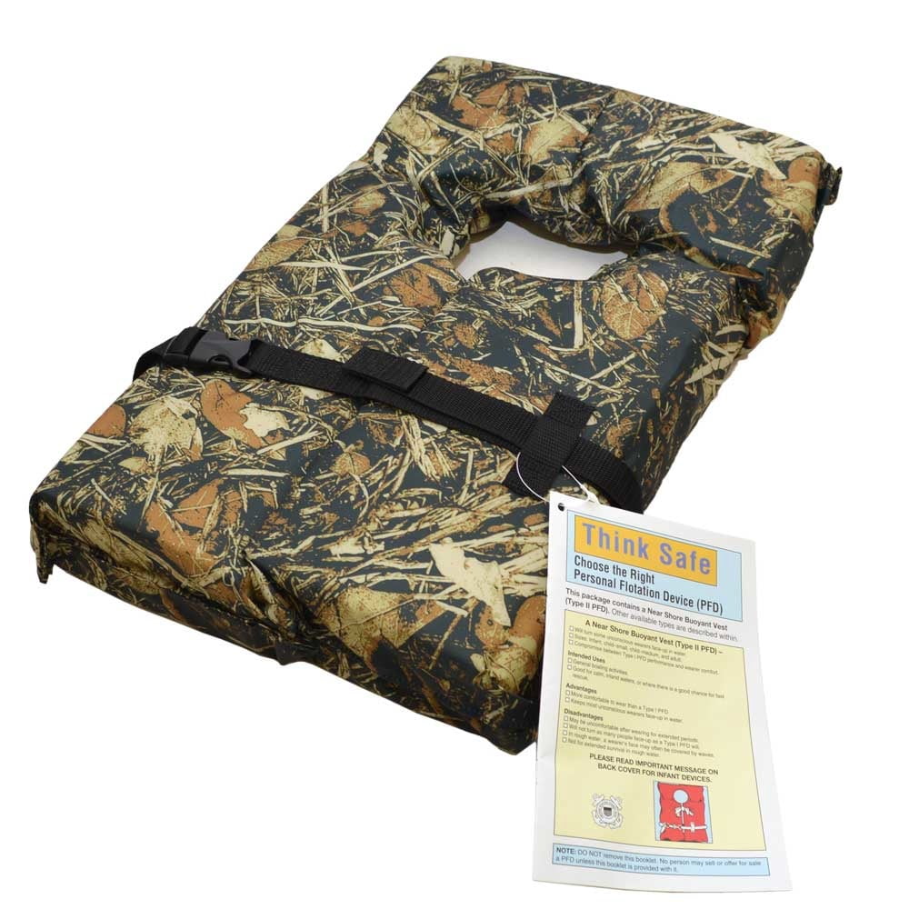 Kwik Tek Boat Life Vest 10000-15-A-CM | Type II PFD Adult 30 - 50 Inch