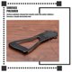 thumbnail image 5 of KALLORY Tailpiece Para Guitarra De Metal Negro Para Reemplazo Compacto Y Ligero, 5 of 6