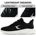 thumbnail image 3 of Ecetana Walking Shoes for Women Casual Sneakers Breathable Athletic Tennis Sneakers, 3 of 6