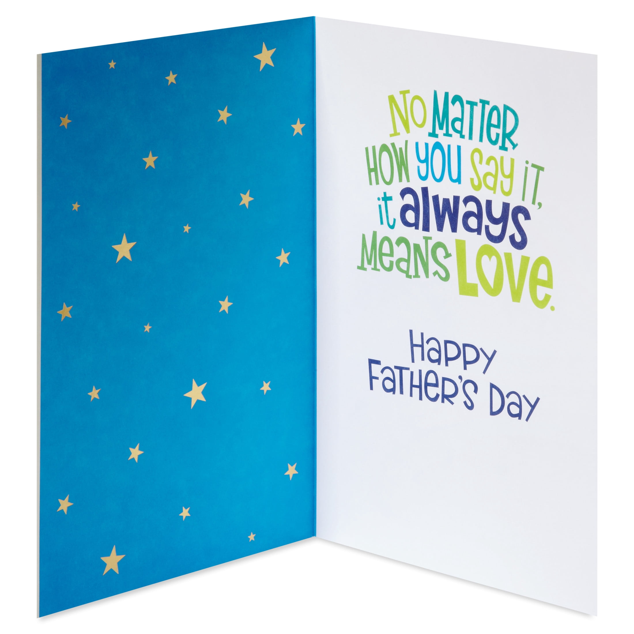 American Greetings Father's Day Card for Grandfather from Kids, Loving Nickname Typography Design, Includes Envelope