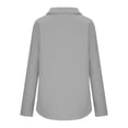 thumbnail image 5 of hlysgo Women's Casual Jacket Biker Moto Loose Fit Comfort Coat Lightweight Fall Bomber Outerwear Tops Gray,2xL, 5 of 5