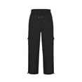 thumbnail image 3 of Men's Casual Jogging Sweatpants Elastic Waist Wide Leg Sports Trousers with Drawstring and Pockets for Comfortable Athletic Wear, 3 of 4