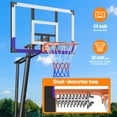 thumbnail image 6 of Basketball Hoop System,Quickly Height Adjustable 5.25-10ft,Dprodo 44 inch PC Backboard Portable Basketball Goal for Outdoor Indoor Court, 6 of 10
